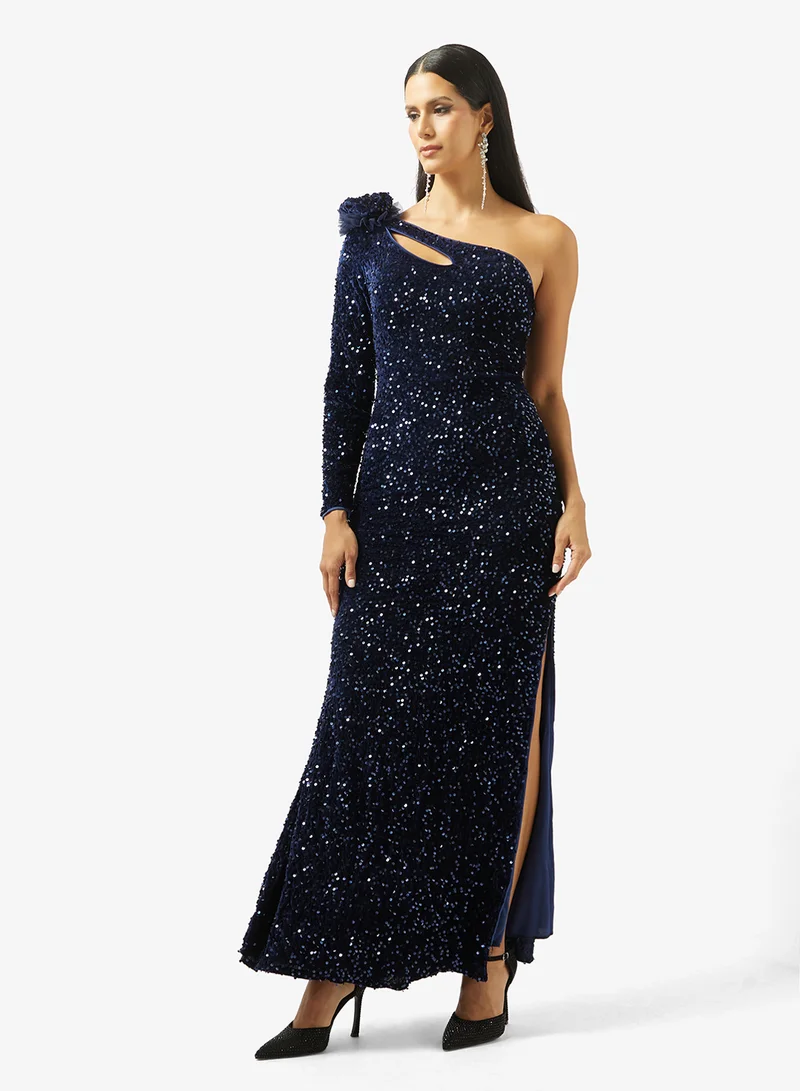 Ella Limited Edition One Shoulder Shimmer Dress
